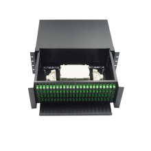 High quality rack mount 4U 96 port fiber optic patch panel Black color ODF 96 port SC APC SX